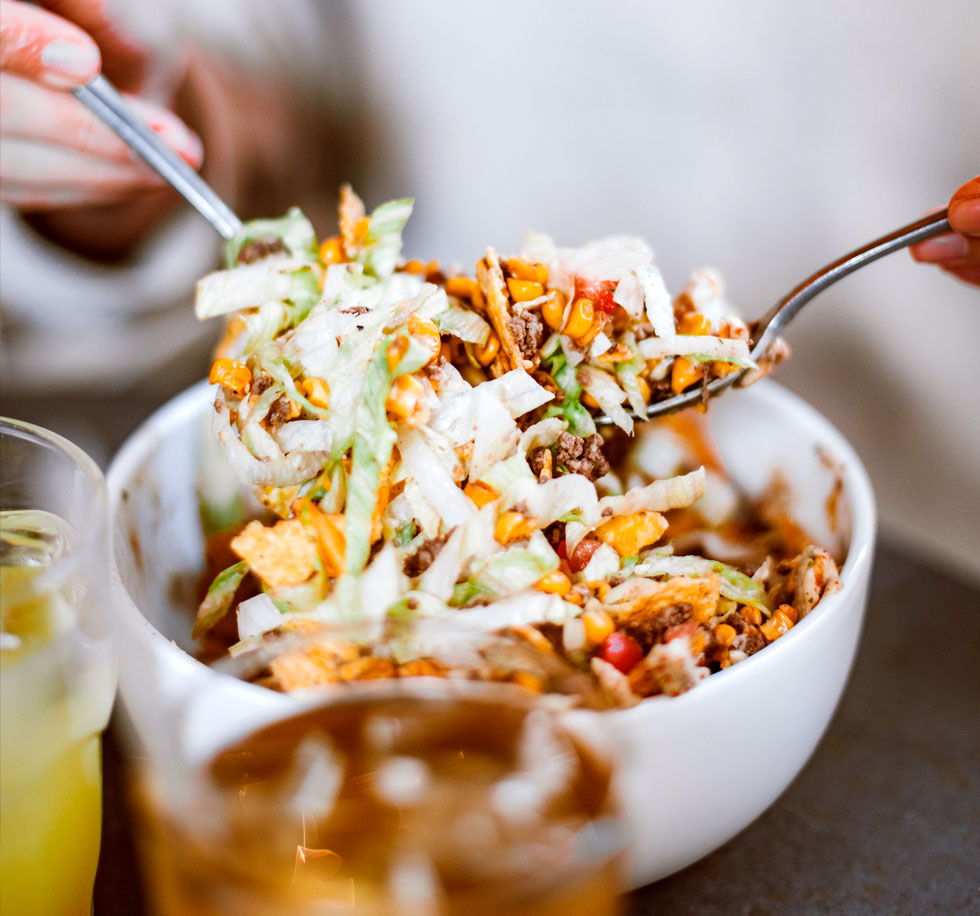 Ensalada de pollo y quinoa ideal para hacer crossfit